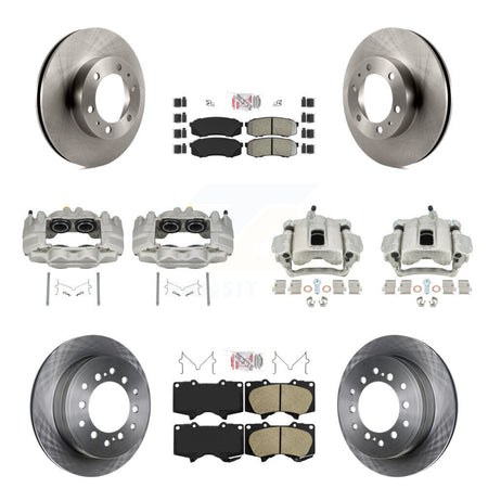 Front Rear Disc Brake Caliper Rotor And Ameribrakes Pad Kit (10Pc) For Toyota FJ Cruiser KC8-102878N