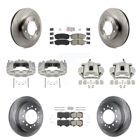 Front Rear Disc Brake Caliper Rotor And Ameribrakes Pad Kit (10Pc) For Toyota FJ Cruiser KC8-102879N