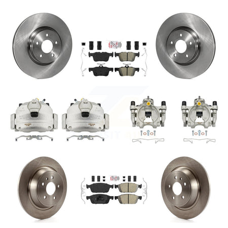 Front Rear Brake Caliper Rotors & Ameribrakes Pad Kit (10Pc) For Ford Escape Lincoln MKC KC8-102887N