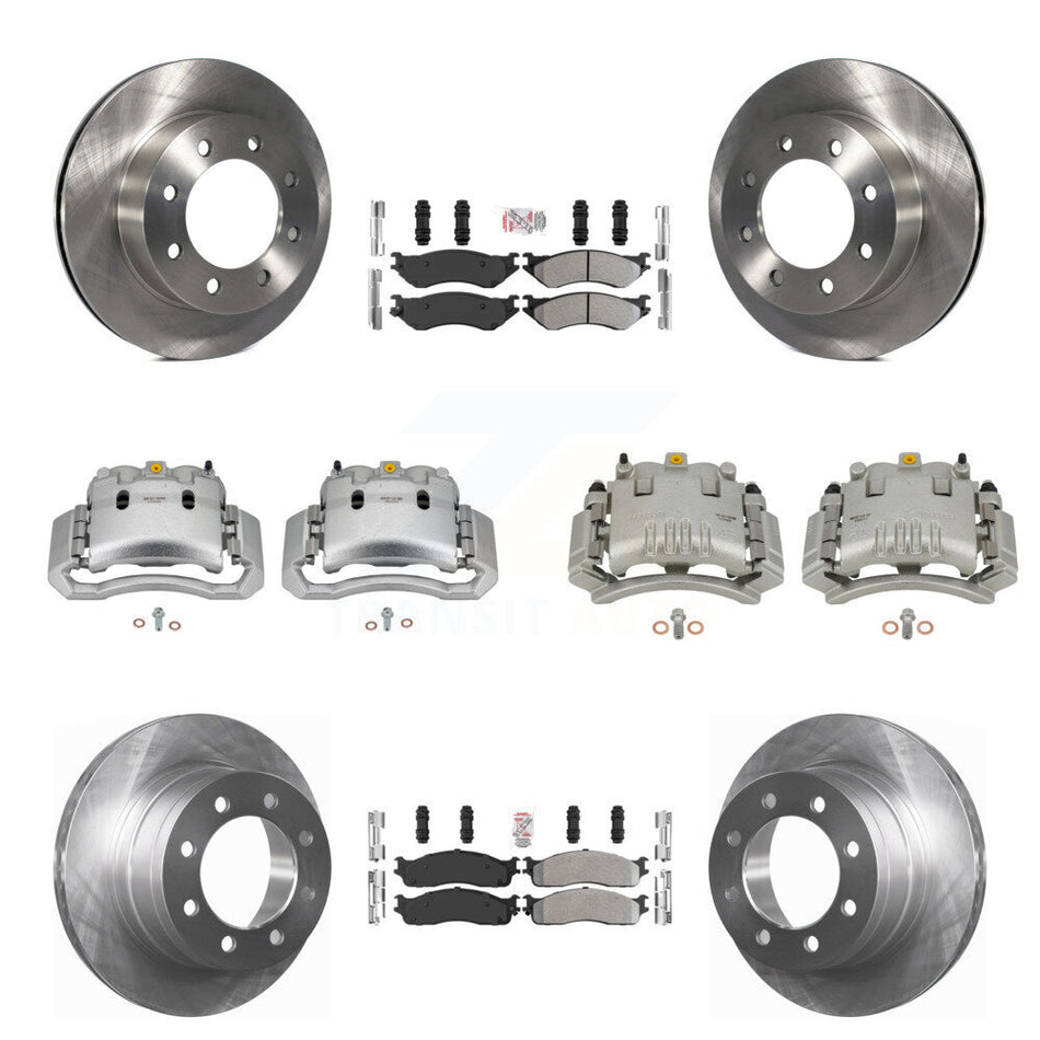 Front Rear Brake Caliper Rotor Semi-Metallic Pad Kit (10Pc) For Dodge Ram 3500 2500 1500 KC8-102931N