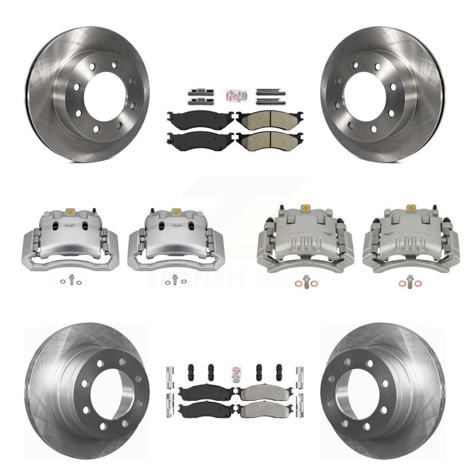 Front Rear Brake Caliper Rotor Semi-Metallic Pad Kit (10Pc) For Dodge Ram 3500 2500 1500 KC8-102933N