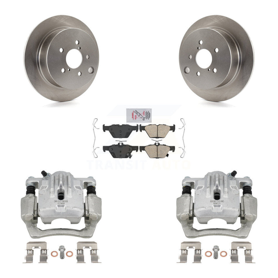 Rear Disc Brake Caliper Rotors And Ceramic Pads Kit For 2020 Subaru Crosstrek GAS engine KC8-103222N