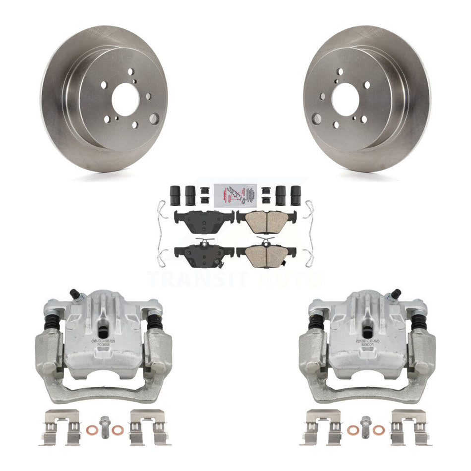Rear Disc Brake Caliper Rotors And Ceramic Pads Kit For 2020 Subaru Crosstrek GAS engine KC8-103223N