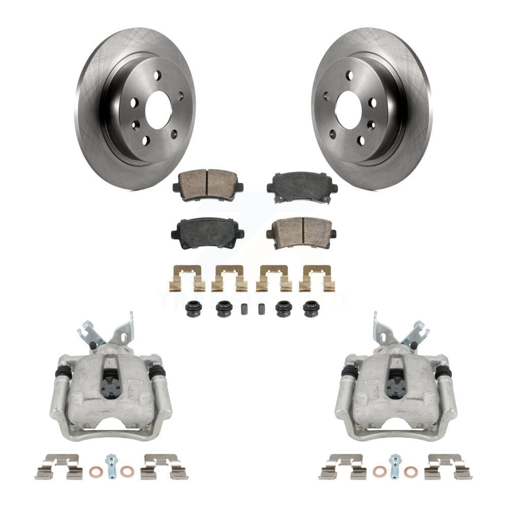 Rear Disc Brake Caliper Rotors Ceramic Pad Kit For Buick Regal LaCrosse Chevrolet Malibu KC8-103275N