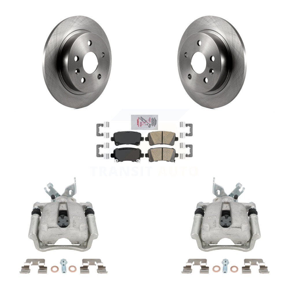 Rear Disc Brake Caliper Rotors Ceramic Pad Kit For Buick Regal LaCrosse Chevrolet Malibu KC8-103276N