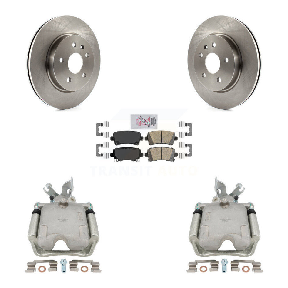 Rear Disc Brake Caliper Rotors And Ceramic Pads Kit For Buick Regal Chevrolet Malibu KC8-103278N