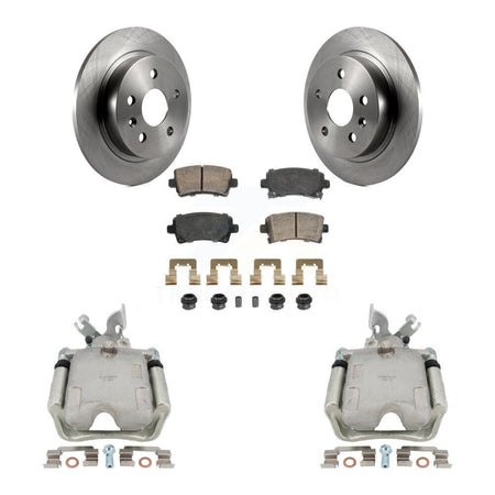 Rear Brake Caliper Rotor Ceramic Pad Kit For 2011-2016 Buick Regal 2.0L With Solid KC8-103279N