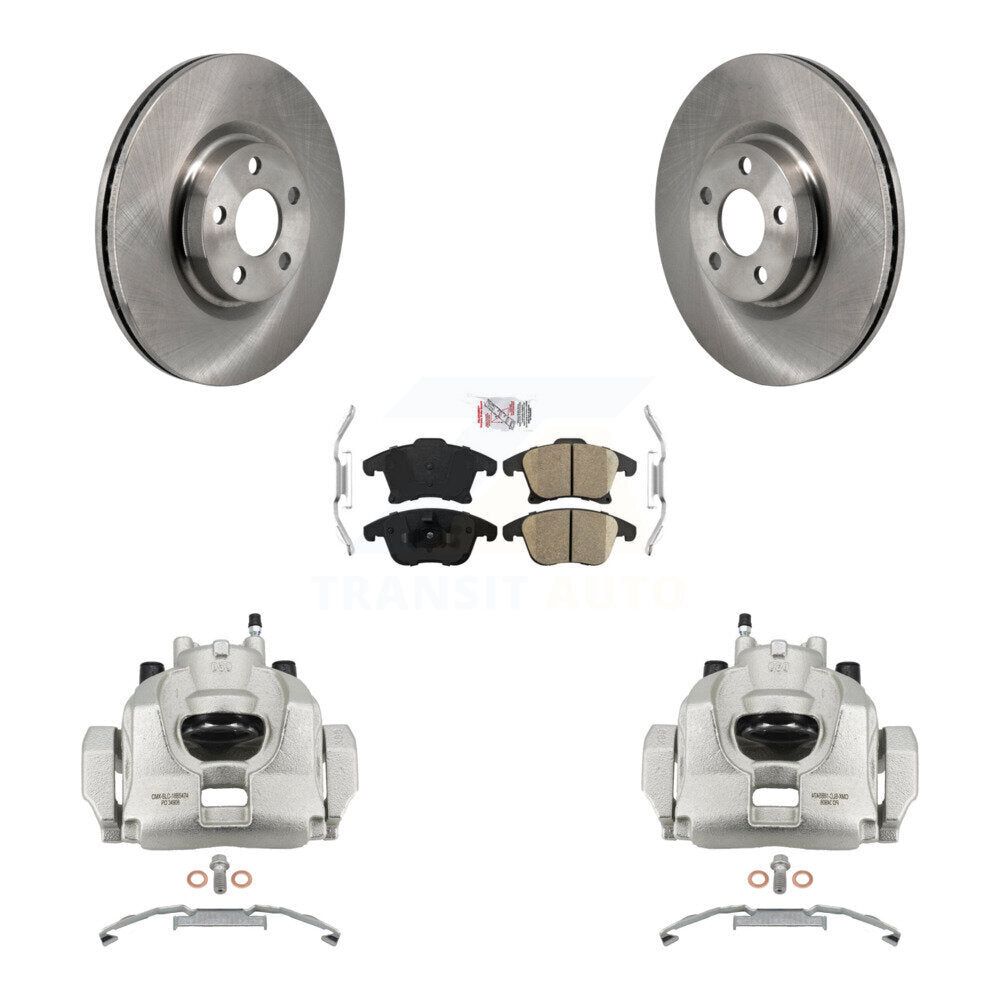 Front Disc Brake Caliper Rotors And Ceramic Pads Kit For Lincoln MKZ KC8-103304N