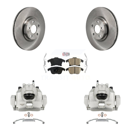 Front Disc Brake Caliper Rotors And Ceramic Pads Kit For Lincoln MKZ KC8-103304N