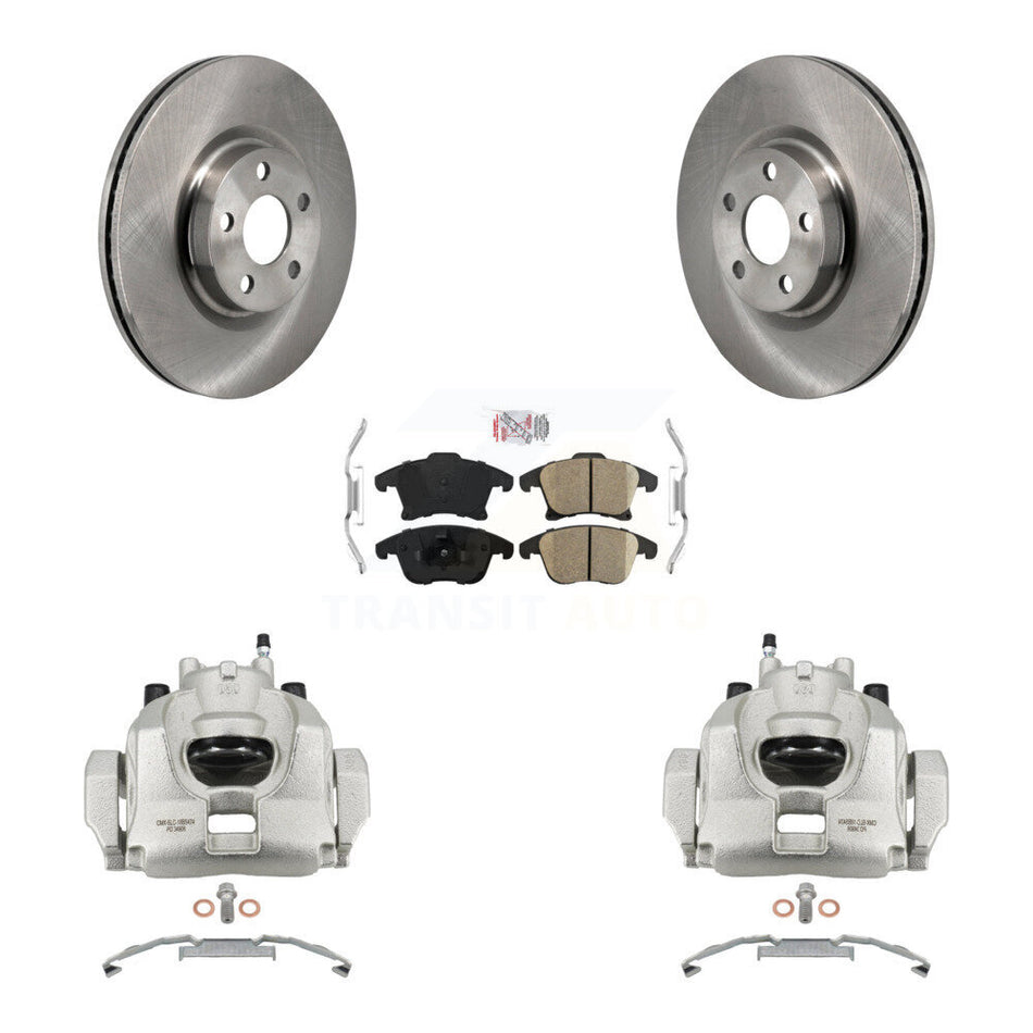 Front Disc Brake Caliper Rotors And Ceramic Pads Kit For Lincoln MKZ KC8-103304N
