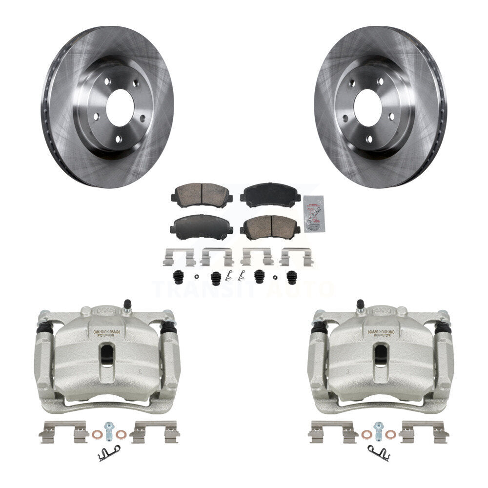 Front Disc Brake Caliper Rotors And Ceramic Pads Kit For Nissan Rogue Select KC8-103306N