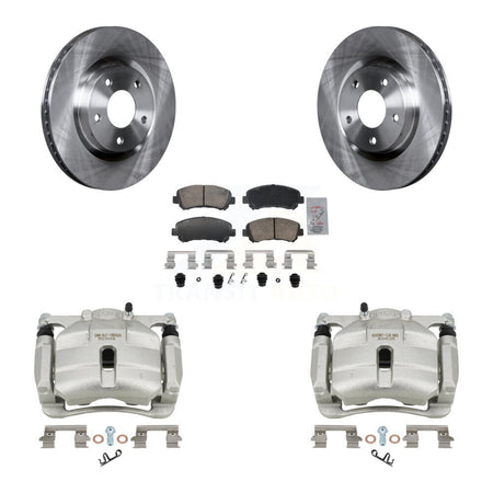 Front Disc Brake Caliper Rotors And Ceramic Pads Kit For Nissan Rogue Select KC8-103306N