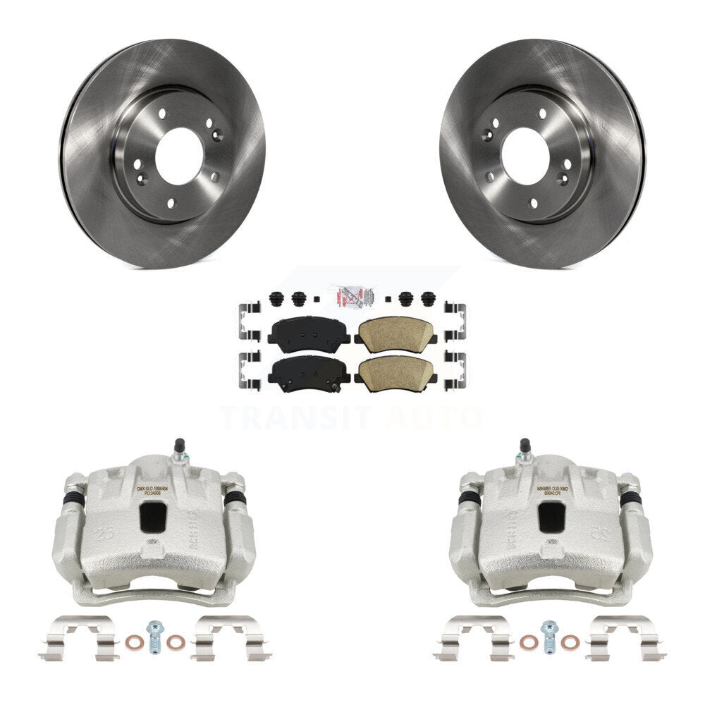 Front Disc Brake Caliper Rotors And Ceramic Pads Kit For Hyundai Elantra Coupe KC8-103333N