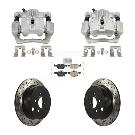 Rear Brake Caliper Drill Slot Rotor Ceramic Pad Kit For 2020 Subaru Crosstrek GAS engine KCD-101733N