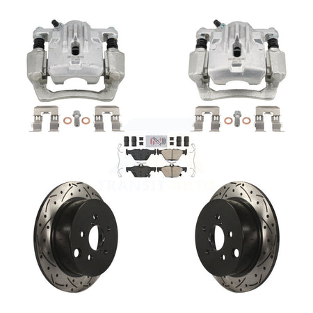 Rear Brake Caliper Drill Slot Rotor Ceramic Pad Kit For 2020 Subaru Crosstrek GAS engine KCD-101734N