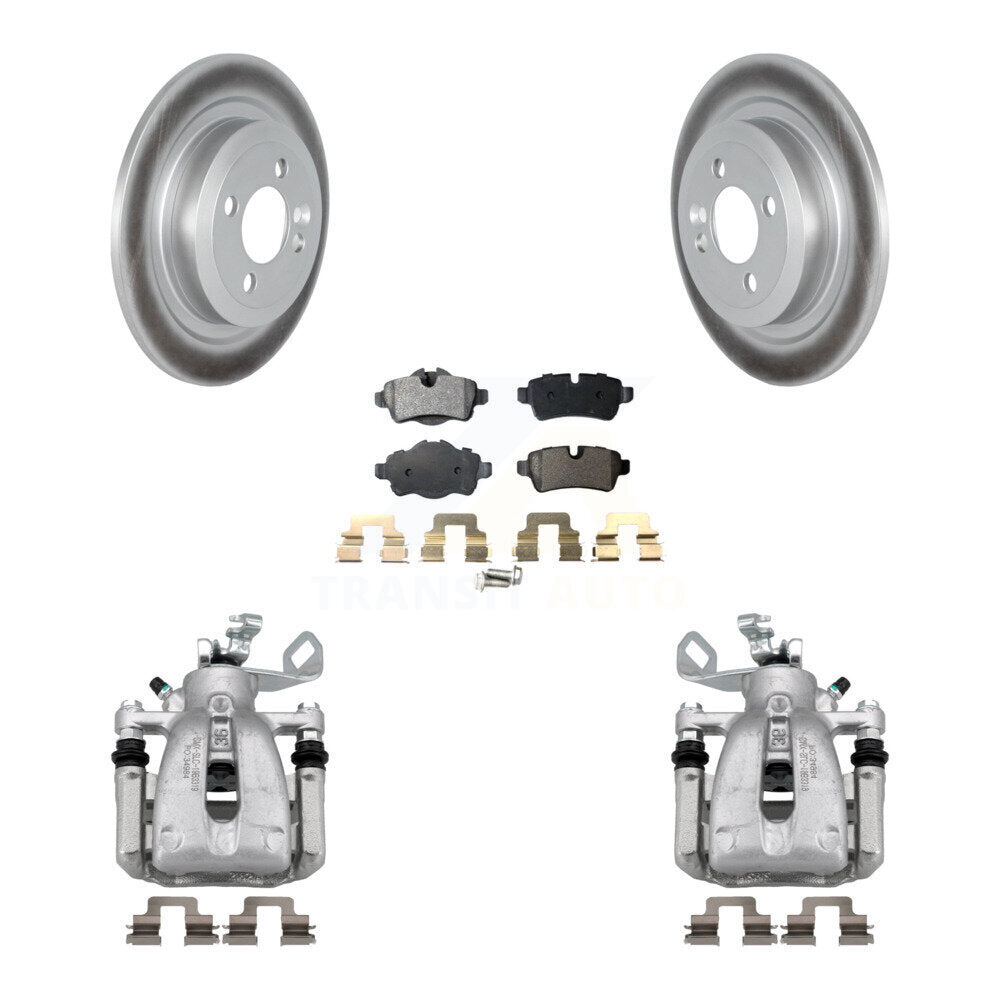 Rear Disc Brake Caliper Coated Rotors And Ceramic Pads Kit For Mini Cooper KCG-100006T
