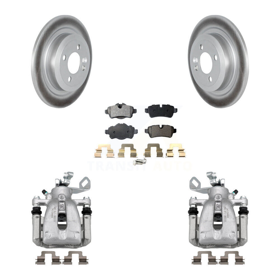 Rear Disc Brake Caliper Coated Rotors And Ceramic Pads Kit For Mini Cooper KCG-100006T