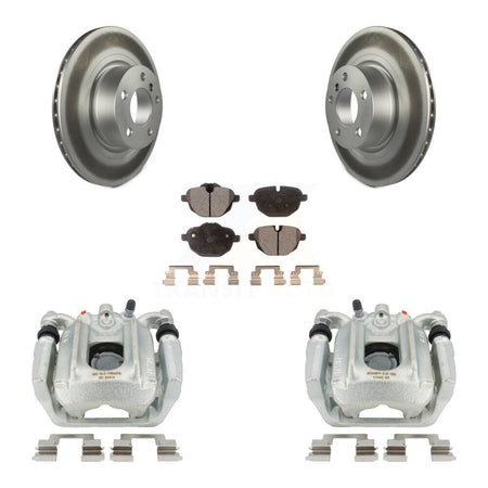 Rear Disc Brake Caliper Coated Rotors And Ceramic Pads Kit For BMW X3 X4 KCG-100016T by Transit Auto