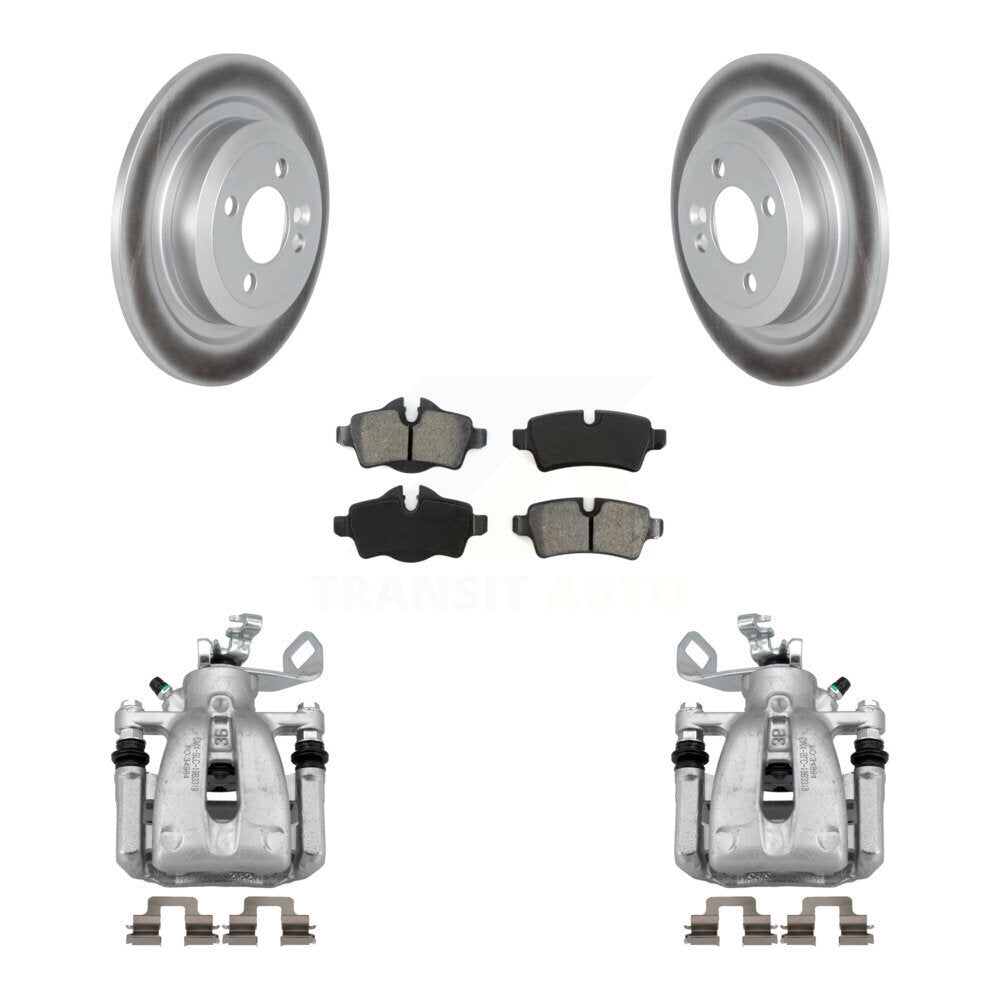 Rear Disc Brake Caliper Coated Rotors And Semi-Metallic Pads Kit For Mini Cooper KCG-100019S