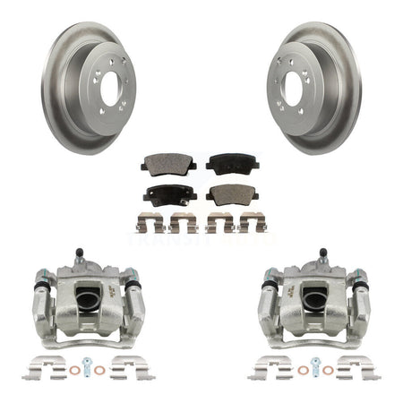 Rear Disc Brake Caliper Coated Rotor And Ceramic Pad Kit For Hyundai Tucson Kia Sportage KCG-100019T