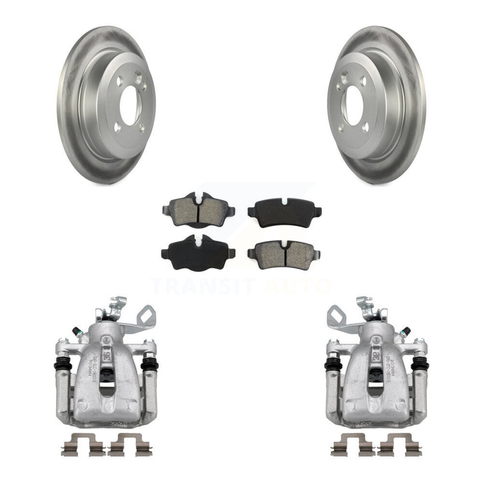 Rear Disc Brake Caliper Coated Rotors And Semi-Metallic Pads Kit For Mini Cooper KCG-100020S