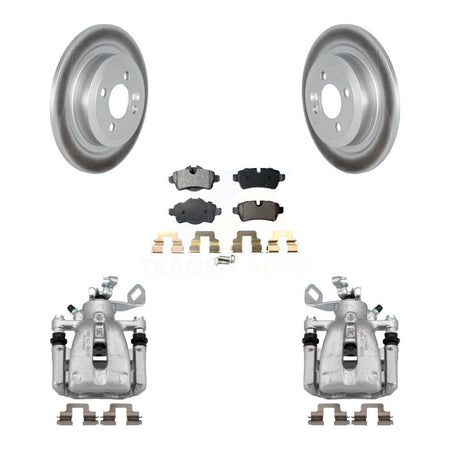 Rear Disc Brake Caliper Coated Rotors And Semi-Metallic Pads Kit For Mini Cooper KCG-100022P