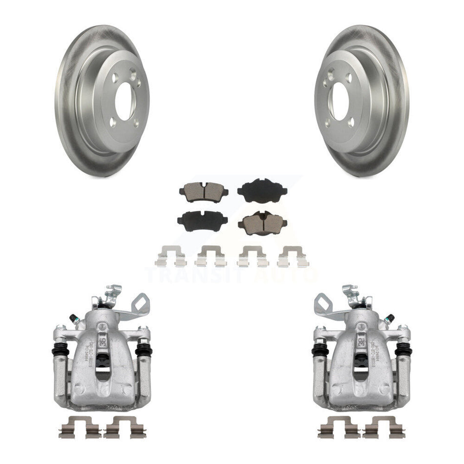 Rear Disc Brake Caliper Coated Rotors And Ceramic Pads Kit For Mini Cooper KCG-100023C