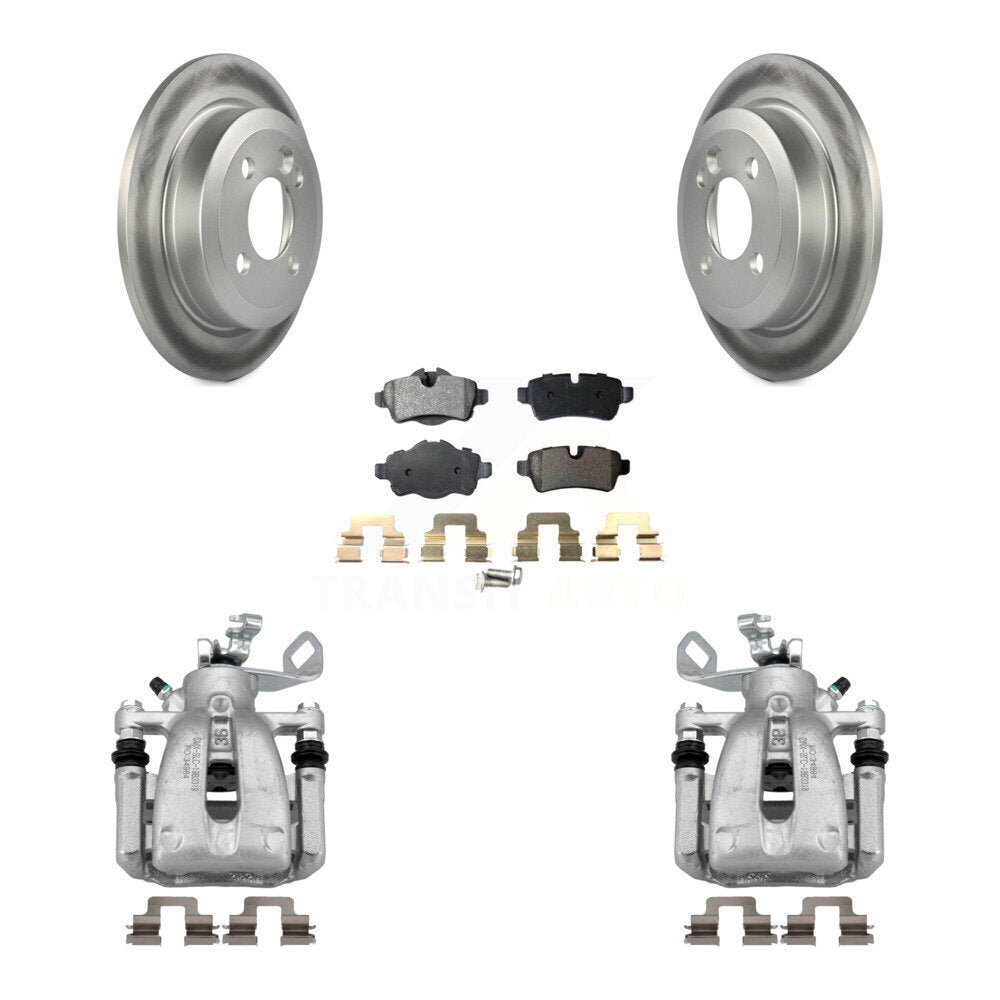 Rear Disc Brake Caliper Coated Rotors And Semi-Metallic Pads Kit For Mini Cooper KCG-100023P