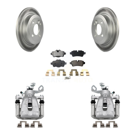 Rear Disc Brake Caliper Coated Rotors And Semi-Metallic Pads Kit For Mini Cooper KCG-100023P