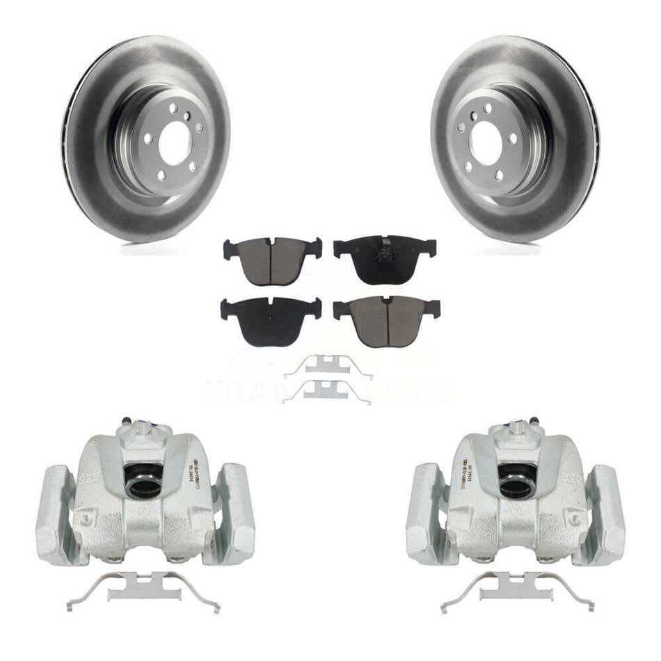 Rear Disc Brake Caliper Coated Rotors And Ceramic Pads Kit For BMW 750Li xDrive 750i 550i GT Alpina B7 760Li B7L KCG-100031C