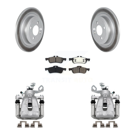 Rear Brake Caliper Coat Rotor And Semi-Metallic Pad Kit For 2007 Mini Cooper Convertible KCG-100032S