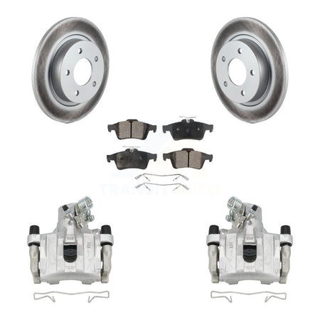 Rear Disc Brake Caliper Coated Rotors And Ceramic Pads Kit For Mazda 3 Sport KCG-100038T