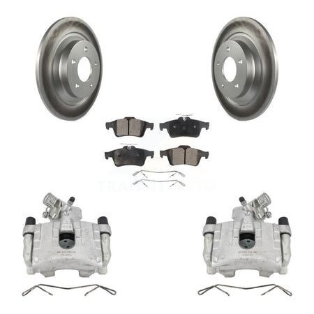 Rear Disc Brake Caliper Coated Rotors And Ceramic Pads Kit For Mazda 5 KCG-100040T by Transit Auto