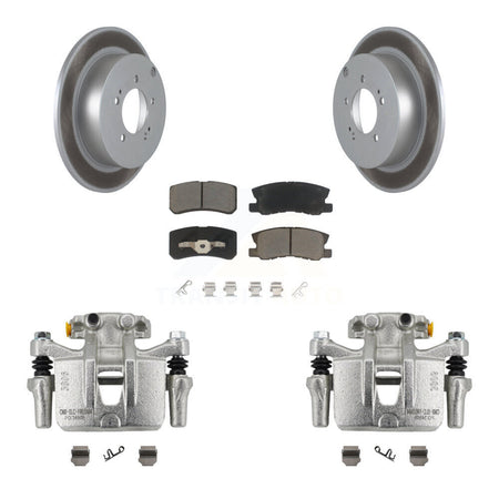 Rear Disc Brake Caliper Coated Rotor And Ceramic Pad Kit For Mitsubishi Lancer Outlander KCG-100047C