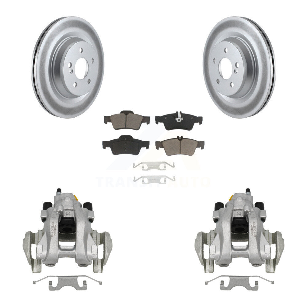Rear Brake Caliper Coat Rotors Ceramic Pad Kit For Mercedes-Benz S350 With Sport Package KCG-100049C
