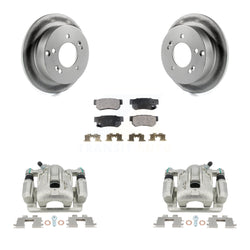 Rear Disc Brake Caliper Coated Rotors And Ceramic Pads Kit For Hyundai Sonata Kia Optima Magentis KCG-100056T