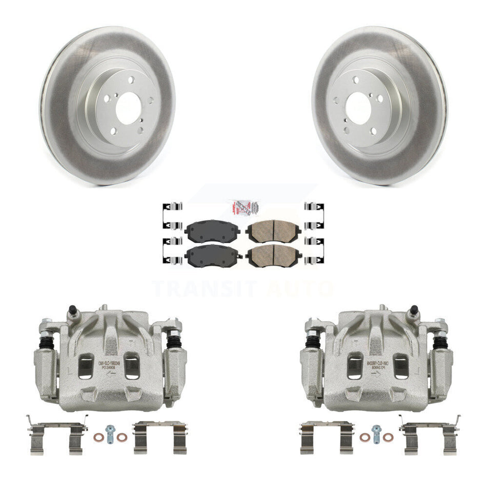 Front Brake Caliper Coat Rotors Ceramic Pad Kit For Subaru Legacy 2.5L with Turbocharged KCG-100061N