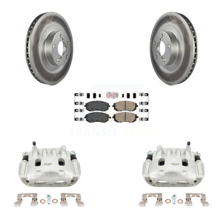 Front Brake Caliper Coat Rotors Ceramic Pad Kit For Subaru Forester Impreza Outback Baja KCG-100064N