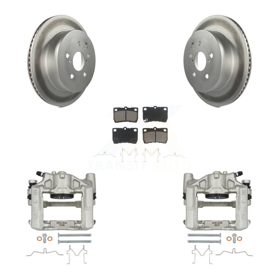 Rear Disc Brake Caliper Coated Rotors And Ceramic Pads Kit For Lexus IS250 GS300 KCG-100069C
