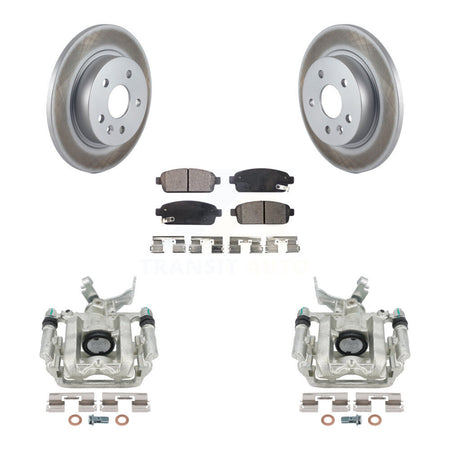 Rear Disc Brake Caliper Coated Rotors And Ceramic Pads Kit For Chevrolet Buick Encore Sonic Trax KCG-100080T by Transit Auto