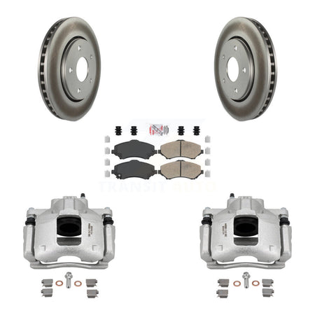 Front Brake Caliper Coat Rotor & Ceramic Pad Kit For Dodge Grand Caravan Chrysler Town KCG-100092N