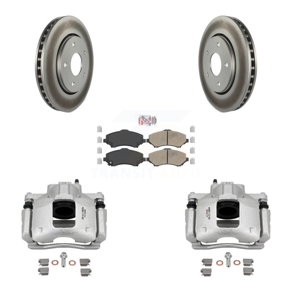 Front Brake Caliper Coat Rotor & Ceramic Pad Kit For Dodge Grand Caravan Chrysler Town KCG-100093N