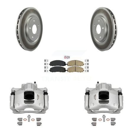 Front Disc Brake Caliper Coated Rotors And Ceramic Pad Kit For Volkswagen Routan Ram C/V KCG-100095N
