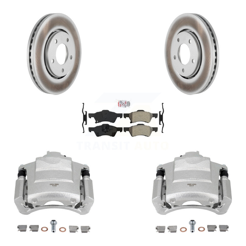 Front Brake Caliper Coat Rotors Semi-Metallic Pad Kit For 04 Dodge Caravan From 12 01 03 KCG-100100N