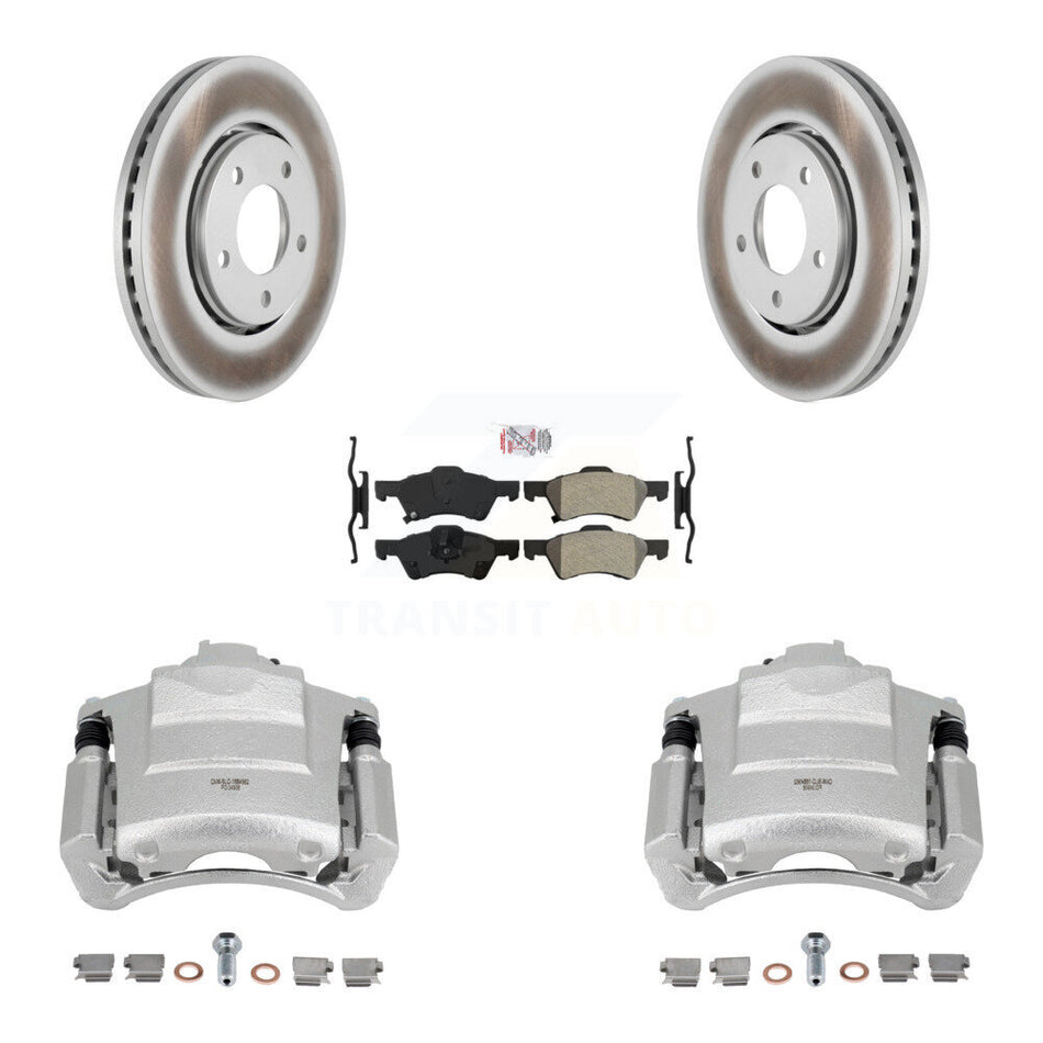 Front Brake Caliper Coat Rotors Semi-Metallic Pad Kit For 04 Dodge Caravan From 12 01 03 KCG-100100N