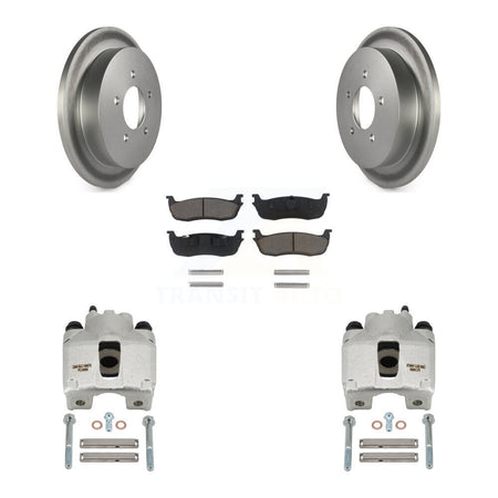 Rear Disc Brake Caliper Coated Rotors And Ceramic Pads Kit For Lincoln Blackwood KCG-100104C