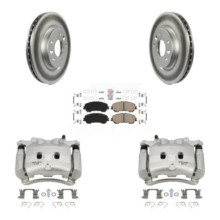 Front Brake Caliper Coat Rotors Ceramic Pad Kit For Nissan Rogue Without 3rd Row Seating KCG-100120N