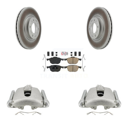 Front Disc Brake Caliper Coated Rotors And Ceramic Pads Kit For Mazda 3 5 Sport KCG-100129N