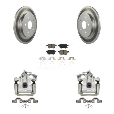 Rear Disc Brake Caliper Coated Rotors And Ceramic Pads Kit For Toyota Prius Plug-In KCG-100150C