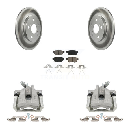 Rear Disc Brake Caliper Coated Rotors And Ceramic Pads Kit For Toyota Matrix KCG-100151C